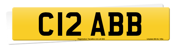Registration number C12 ABB